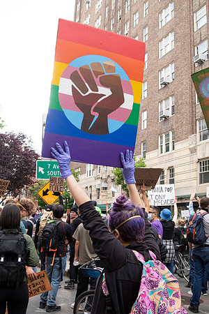 Protest against police violence and for Trans Black Lives in Greenwich Village