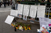 Shrine in Union Square for victims of police violence