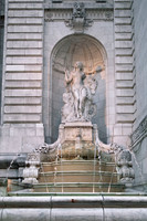 Statue and Fountain at the NYPL