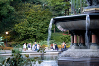 Close-up of the Bethesda Fountain in Central Park