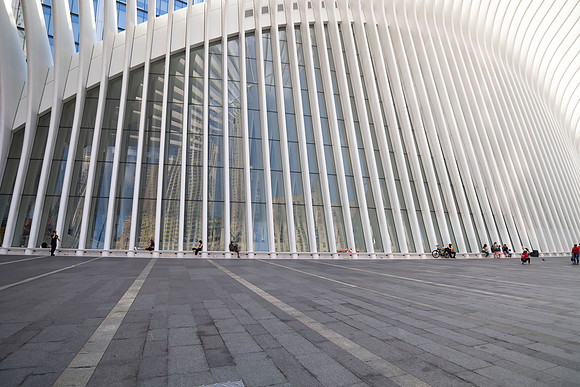 Exterior of the Oculus in lower Manhattan
