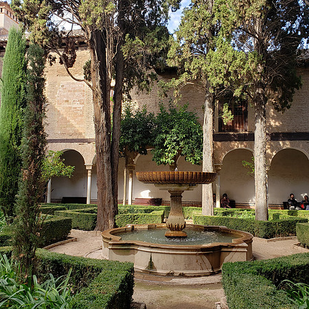 Interior of Alhambra, Granada