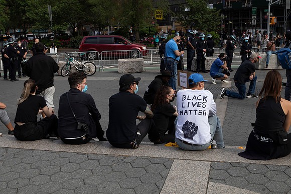 Protest against police violence in Union Square, NYC