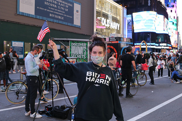 Masked Biden Supporter