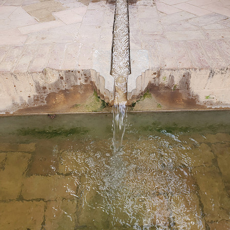 Running water at the Alhambra in Granada