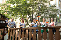 Women on a float during the Frederick Von Steuben Parade