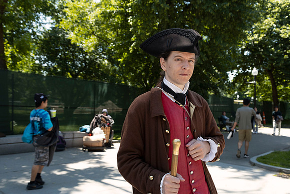 Man in colonial attire