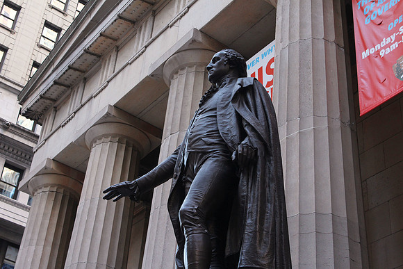 Statue of George Washington at Federal Hall