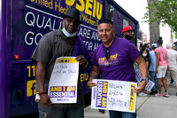 Rally and Vigil held by Local 1199 for healthcare workers who died during the COVID-19 Pandemic